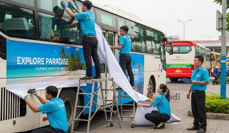 Quy trình triển khai quảng cáo xe buýt từ A–Z tại Việt Nam | Tindi Bus Ads Tindi Bus Ads hợp tác với nhiều tuyến xe buýt chính tại Hà Nội, từ xe buýt thường đến xe buýt 2 tầng phục vụ du lịch.