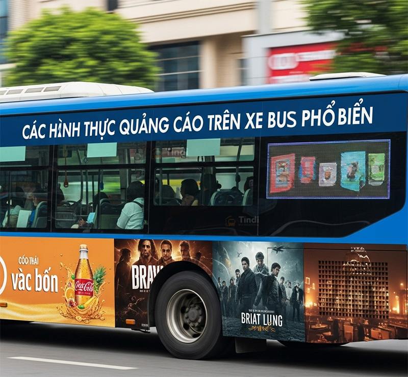 5 Hình Thức Quảng Cáo Xe Buýt Phổ Biến Nhất Hiện Nay Các hình thức quảng cáo trên xe buýt phổ biến