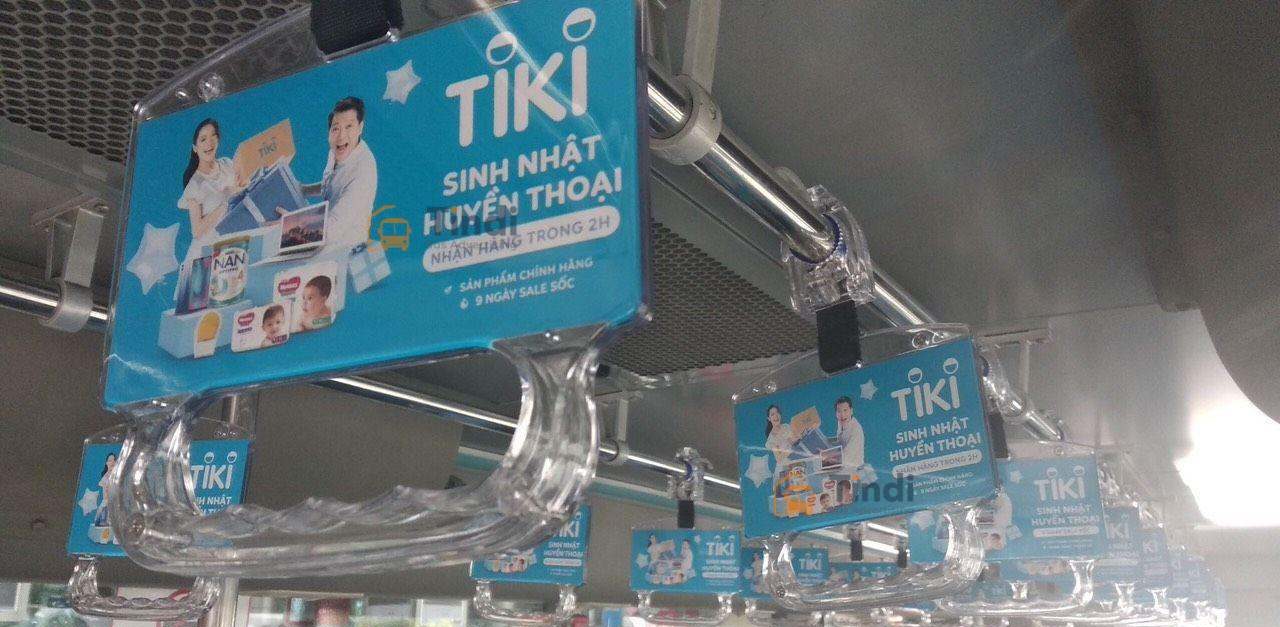 Quảng cáo tay nắm xe buýt