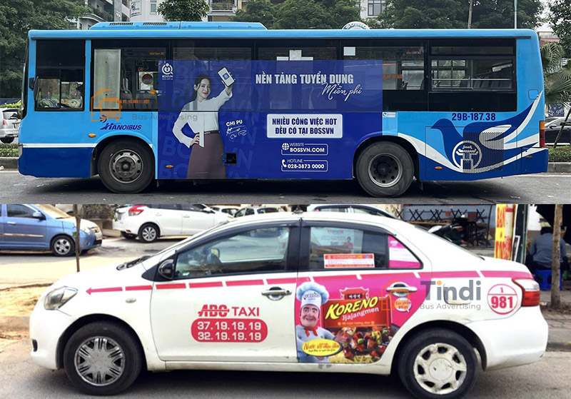 Quảng cáo xe buýt vs Quảng cáo taxi – Nên chọn kênh nào cho thương hiệu? So sánh quảng cáo xe buýt và taxi