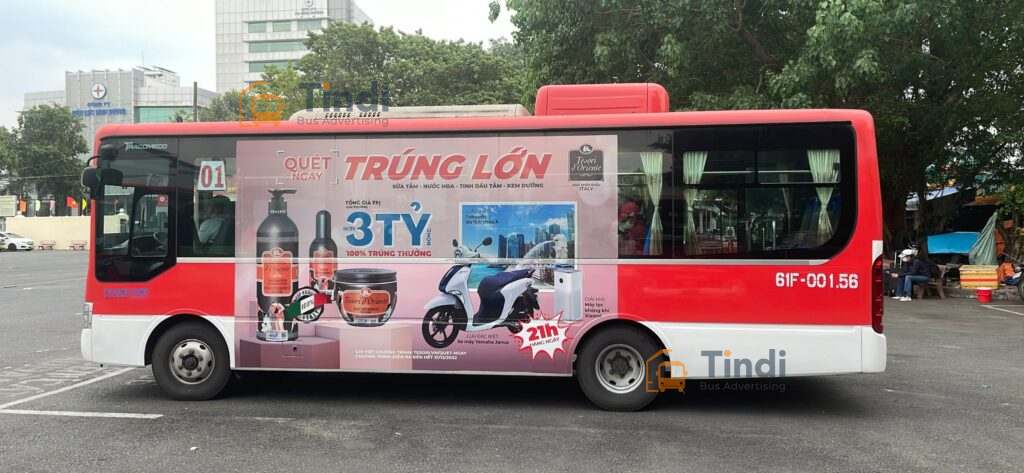 Quảng cáo xe buýt tại Bình Dương – Kênh truyền thông bền vững cho thương hiệu thời đại mới Tiếp cận hàng trăm nghìn công nhân, nhân viên văn phòng, kỹ sư và nhà quản lý khu công nghiệp khi quảng cáo xe bus Bình Dương