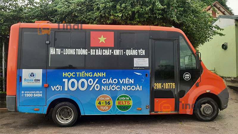 Quảng cáo xe buýt tại Quảng Ninh – Phủ sóng thương hiệu dọc di sản Vịnh Hạ Long Quảng cáo trên xe buýt Quảng Ninh - Hình thức quảng cáo thân xe được lựa chọn nhiều nhất tại Quảng Ninh