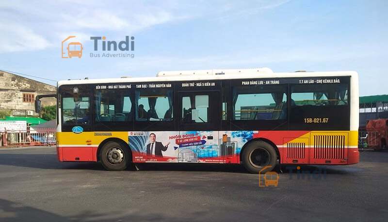 Quảng cáo xe buýt tại Hải Phòng – Giải pháp truyền thông hiệu quả giữa thành phố Cảng năng động Quảng cáo xe bus Hải Phòng - Hình thức dán quảng cáo thân xe buýt