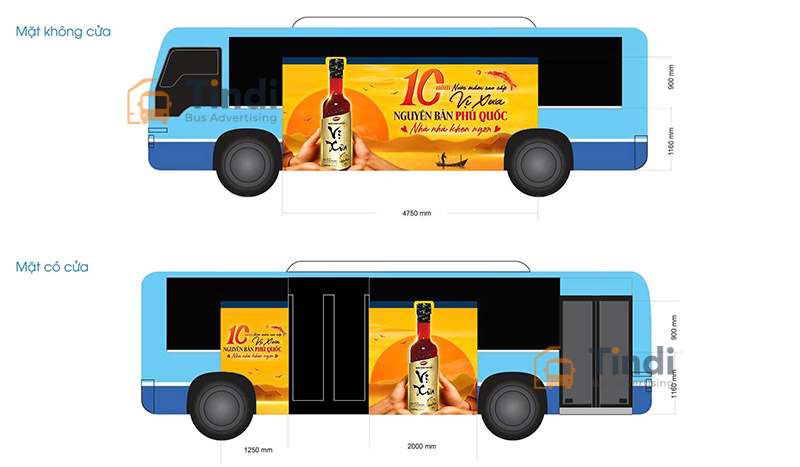 Thiết kế decal quảng cáo xe buýt