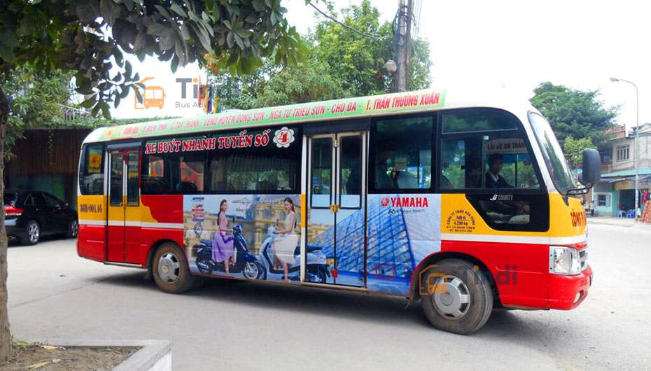 Quảng cáo xe bus Hà Tĩnh với độ phủ rộng và tần suất tiếp cận cao