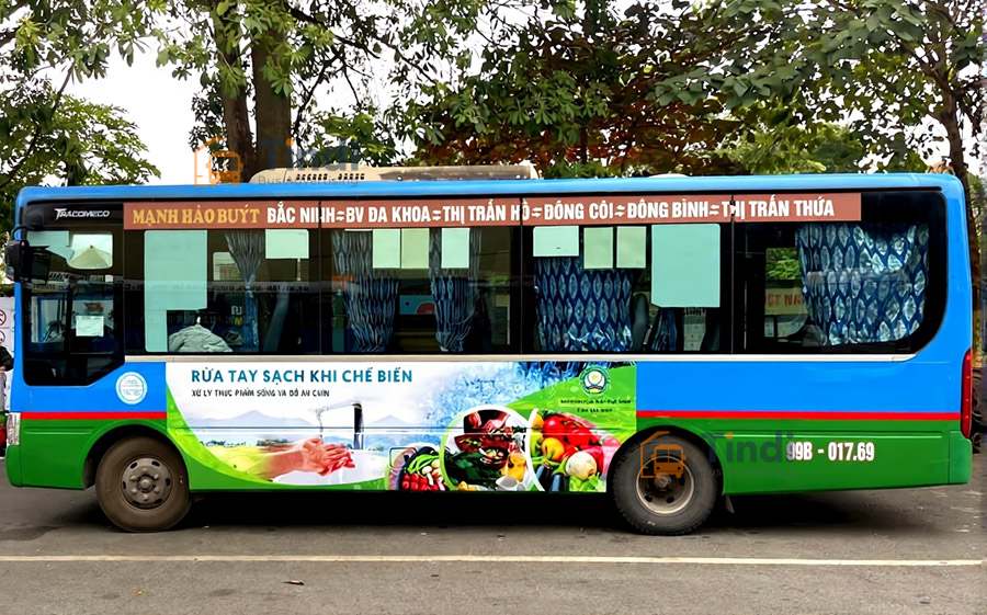 Chi phí quảng cáo xe bus Bắc Ninh trung bình dao động từ 8 – 16 triệu đồng/xe/tháng tùy theo hình thức