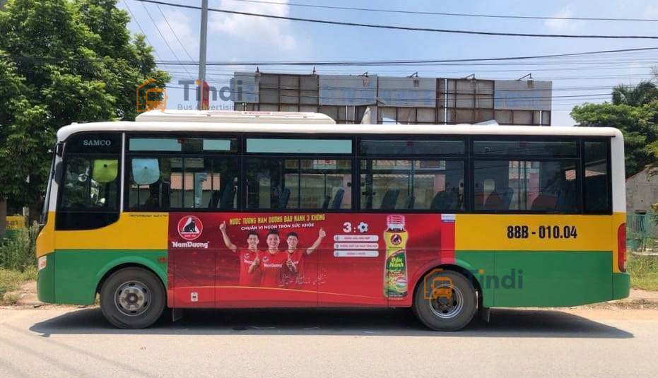 Quảng cáo xe bus Vinh Phúc - Hình thức quảng cáo thân xe được các doanh nghiệp chọn lựa