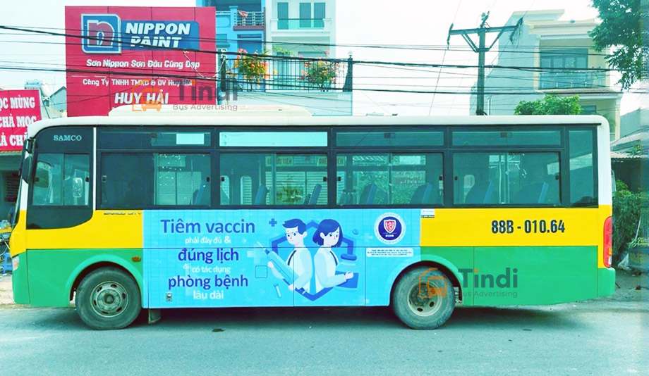 Quảng cáo trên xe bus Vĩnh Phúc giúp thương hiệu xuất hiện trực tiếp tạo hiệu quả nhận diện liên tục.