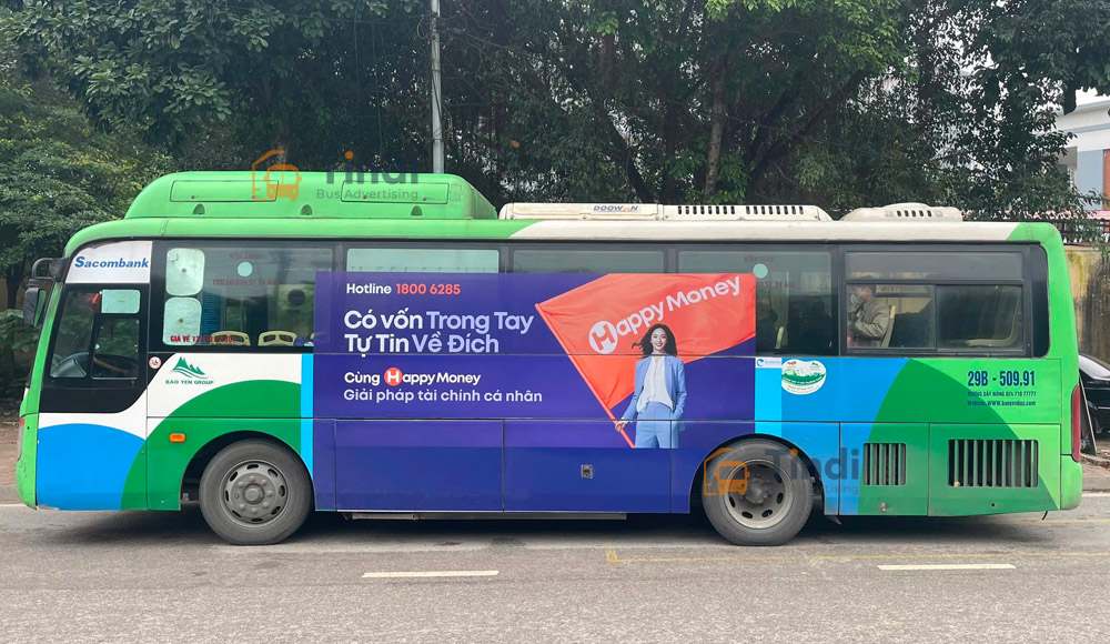 Dịch vụ quảng cáo xe bus trọn gói - Tindi Bus Ads