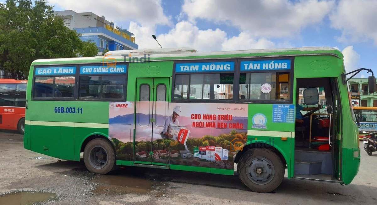 Quảng cáo xe buýt tại Đồng Tháp – giải pháp ooh chi phí tối ưu, phủ sóng toàn tỉnh cho thương hiệu Tindi Bus Ads là đơn vị uy tín chuyên triển khai quảng cáo trên xe buýt Đồng Tháp và toàn quốc