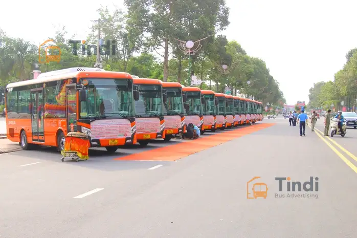 Quảng cáo xe buýt tại Đồng Tháp - Tindi Bus Ads